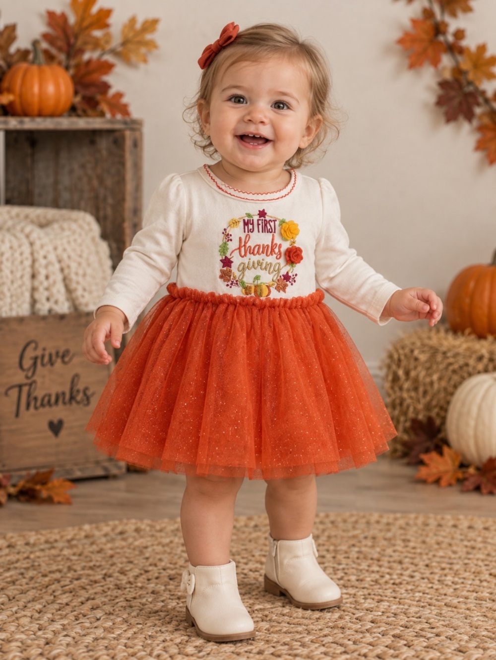 🍁My 1st Thanksgiving🍁Outfit/Dress 6-9 Months